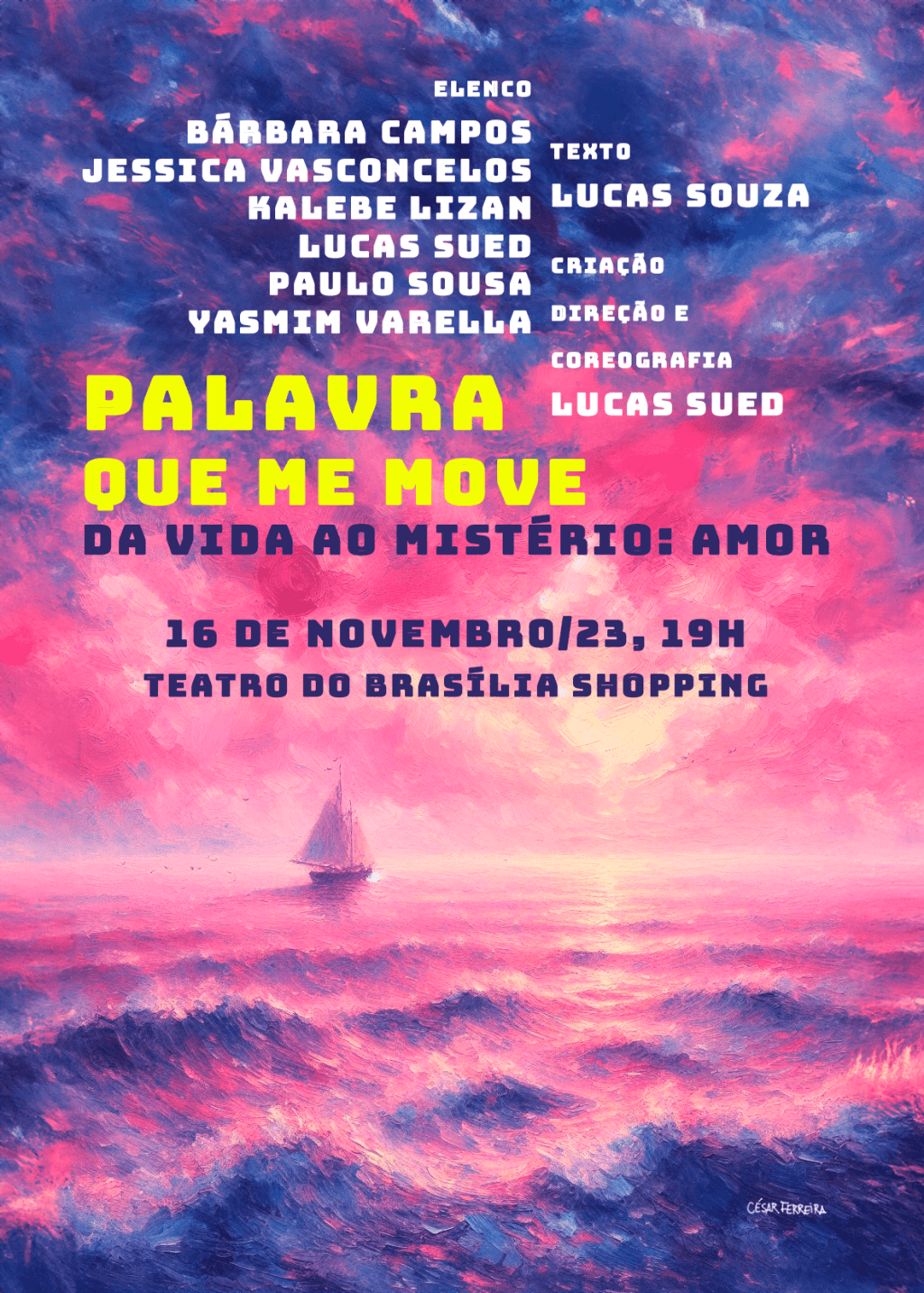 Livro “Da Vida ao Mistério: Amor”, do acadêmico Souza, é transformado em espetáculo cênico