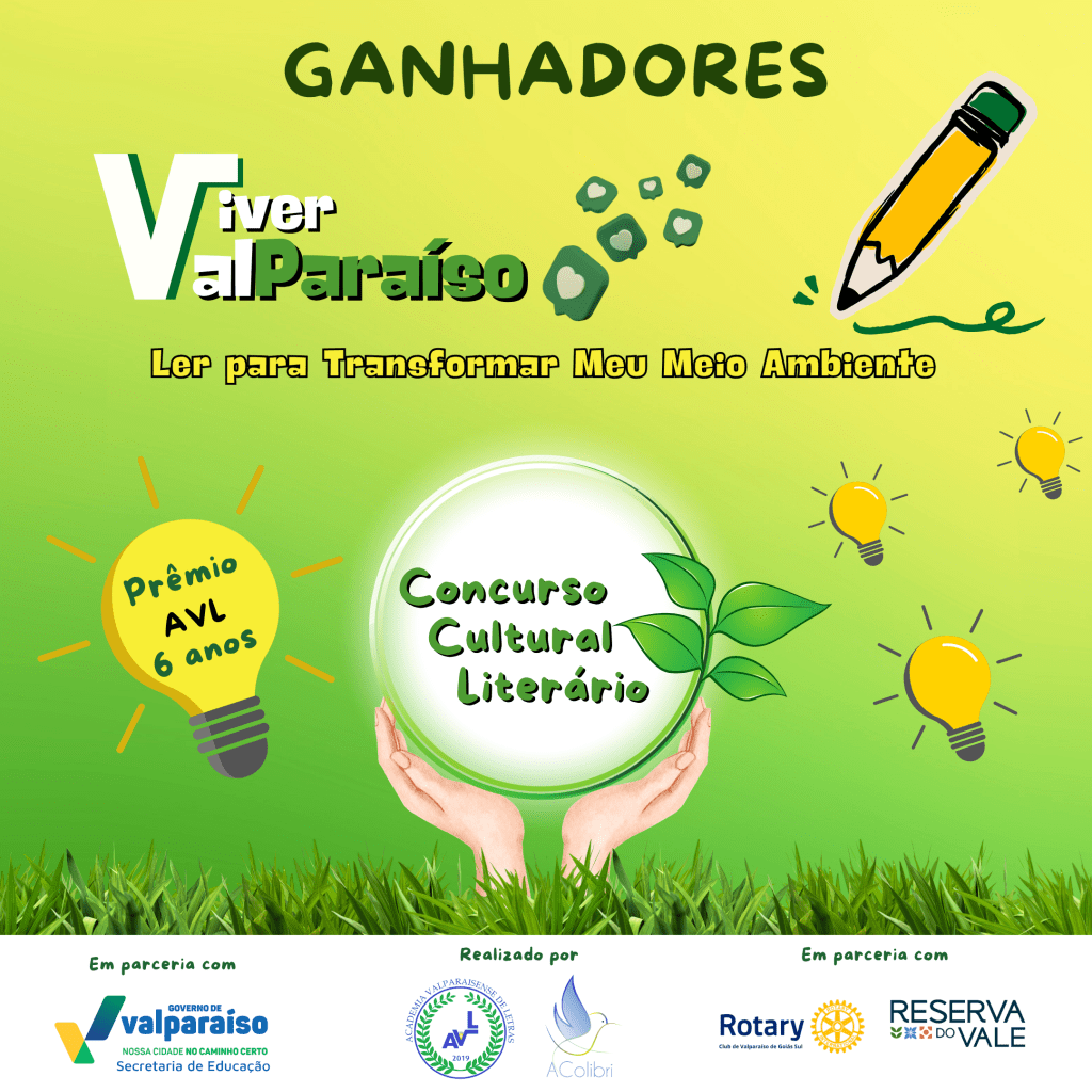 Textos ganhadores
do 2º Concurso
Cultural Literário:
ler para transforma meu meio ambiente.